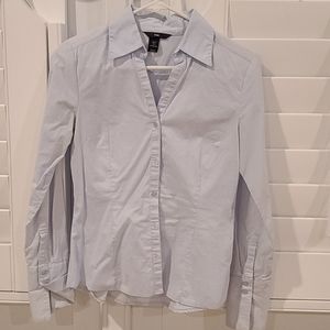 EUC H&M Light Blue Long Sleeve Dress Shirt Size 4